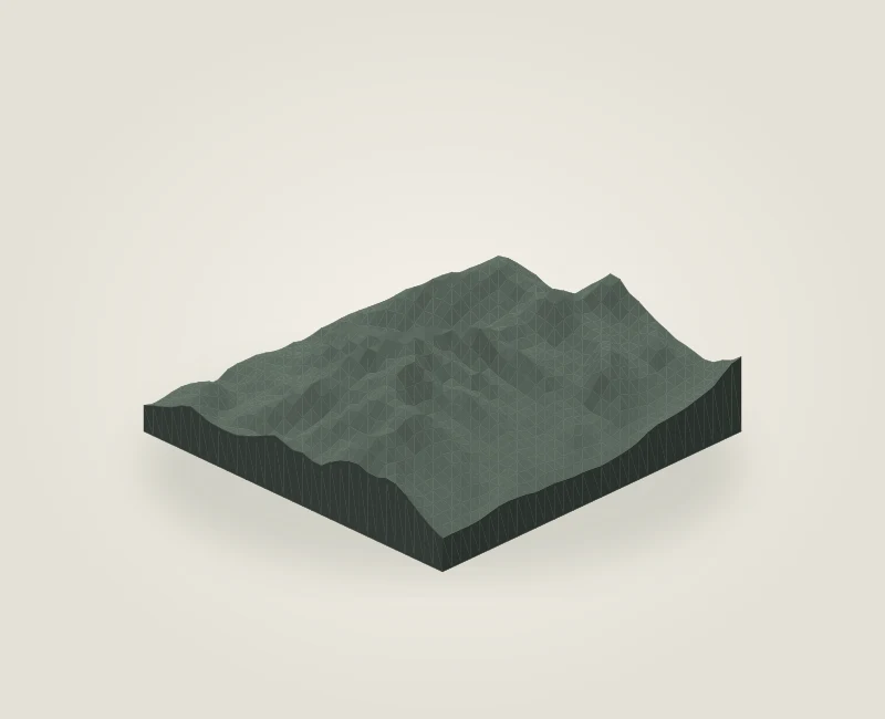 Favorite Hunting Valley illustrative terrain model